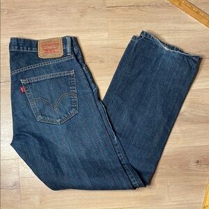 Levi's 514 Denim Blue Jeans. Some Signs of Wear.‎ 34x32. Lots of Life Left!
